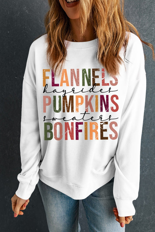 Letter Graphic Sweatshirt