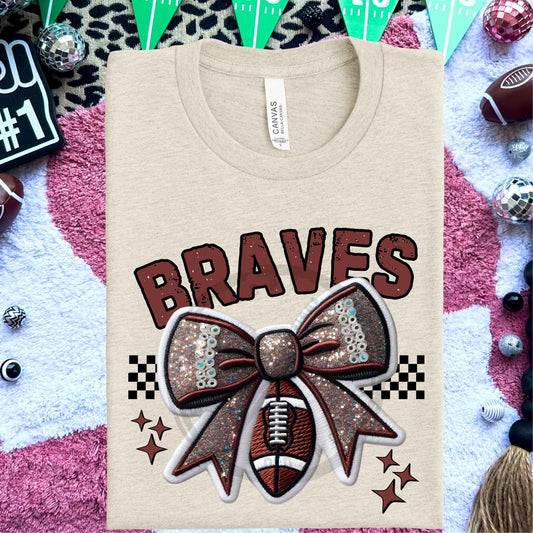 BRAVES FOOTBALL BOW