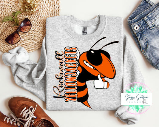 Rockwall Yellowjacket Mascot Sweatshirt