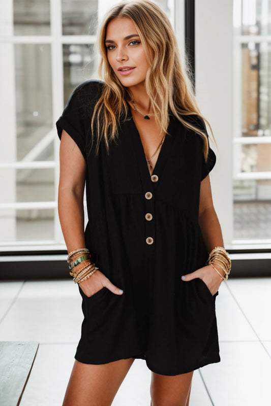 Midnight Casual Romper