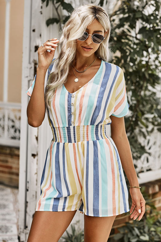 Multi-Color Waist Romper